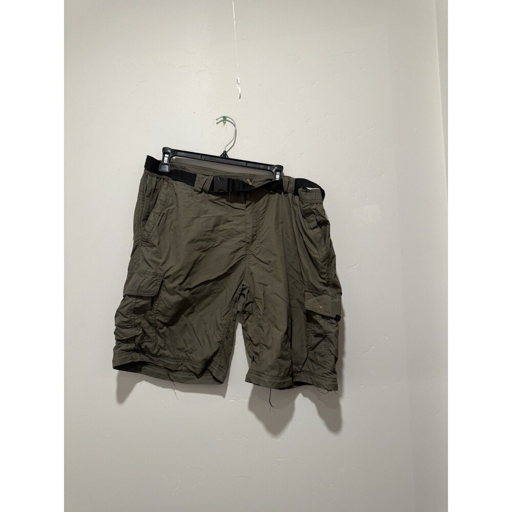 American Outback Shorts Mens XL Gray 100% Nylon Cargo